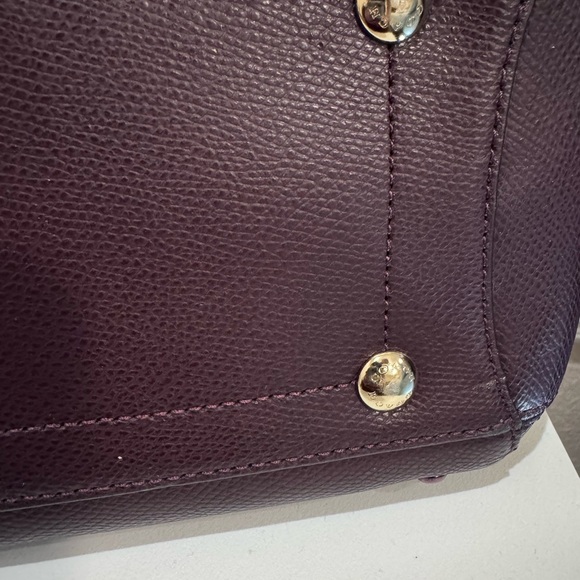 Coach Merlot Margot Studded Leather Satchel - Picture 5 of 10